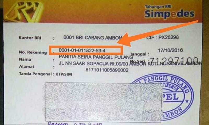 Cara Cek No Rekening BRI